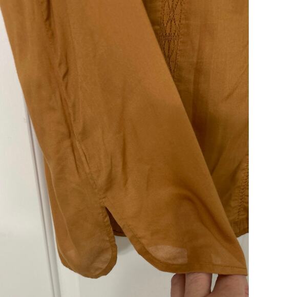 Soft Surroundings XL Caramel Tan Pintuck V-Neck Sleeveless Blouse Boho
Lace - Picture 8 of 10